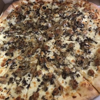 Denver Biscuit Co. - Colfax - Sausage, mushroom, and onions pizza - Sandwiches Near Me - Denver, Colorado
