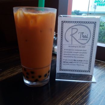 R Thai Cuisine - Boba Thai Tea, is a Must! - Thai Near Me - Redlands, California R Thai Cuisine - Boba Thai Tea, is a Must! - Thai Near Me - Redlands, California