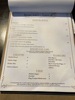 Menu photo 4 Bincho Tan Bistro Lutz, FL