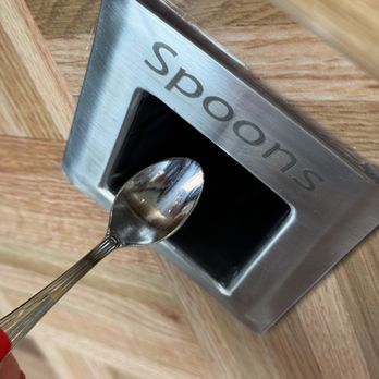 Salt & Straw - A little chute for spoon disposal - Ice Cream & Frozen Yogurt Near Me - Gilbert, Arizona