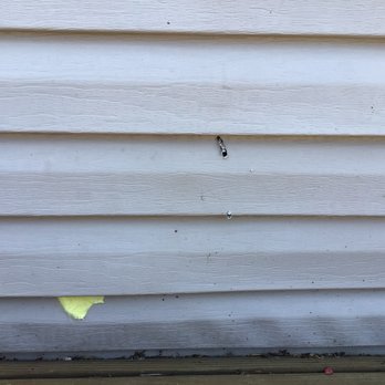 Vivint - Techs attempted to make siding go back into place after removing causing dents and drilled hole from kitchen went straight through vinyl - Security Systems Near Me - Austin, Texas Vivint - Techs attempted to make siding go back into place after removing causing dents and drilled hole from kitchen went straight through vinyl - Security Systems Near Me - Austin, Texas
