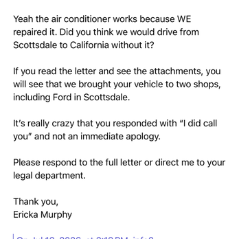 United Van Rental - Response to Louis since he thinks the air conditioner magically started working again. Must've disregarded the maintenance records provided - Car Rental Near Me - Irvine, California United Van Rental - Response to Louis since he thinks the air conditioner magically started working again. Must've disregarded the maintenance records provided - Car Rental Near Me - Irvine, California