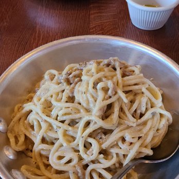 Carmelina's - Probably the best carbonara I ever had!!  The pasta was perfectly cooked! - Italian Near Me - Boston, Massachusetts