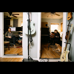 In the studio. Photo by Lisa Hause Photography In the studio. Photo by Lisa Hause Photography