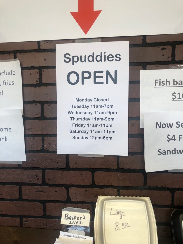 Food from Spuddies Baked Potato