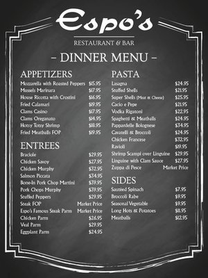 Menu photo 3 Espo's Raritan, NJ