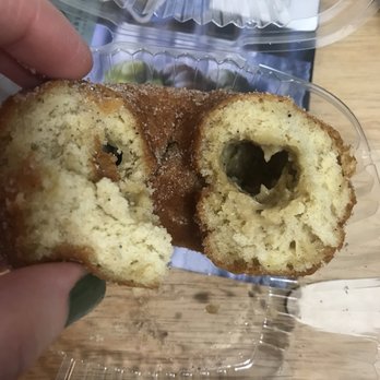 Dough - Sour cream cake doughnut. Raw in the middle. - Donuts Near Me - New York, New York Dough - Sour cream cake doughnut. Raw in the middle. - Donuts Near Me - New York, New York