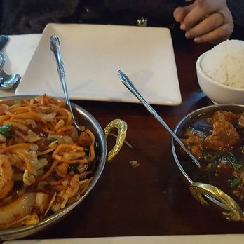 Tangra Masala - Hakka noodles and a chicken dish-forgot the name - Chinese Near Me - Elmhurst, New York Tangra Masala - Hakka noodles and a chicken dish-forgot the name - Chinese Near Me - Elmhurst, New York