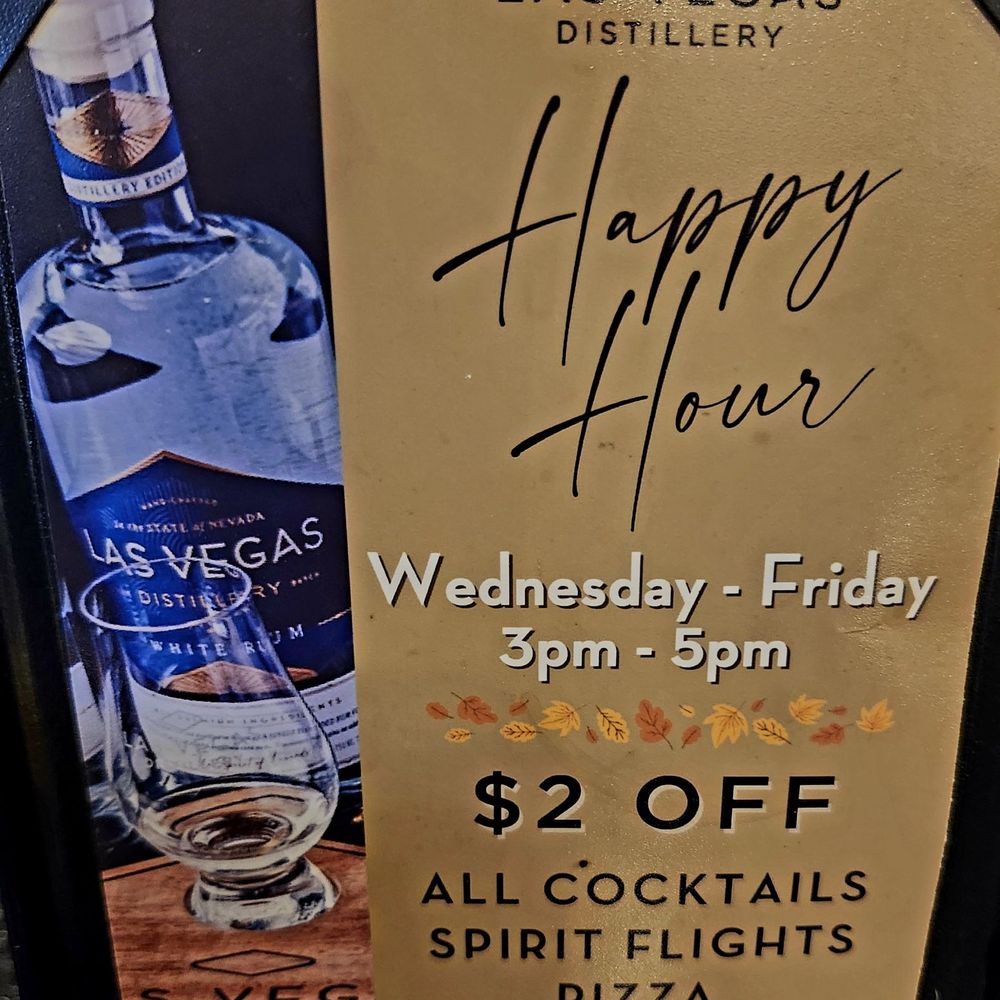 Las Vegas Distillery - Happy Hour menu - Distilleries Near Me - Henderson, Nevada Las Vegas Distillery - Happy Hour menu - Distilleries Near Me - Henderson, Nevada