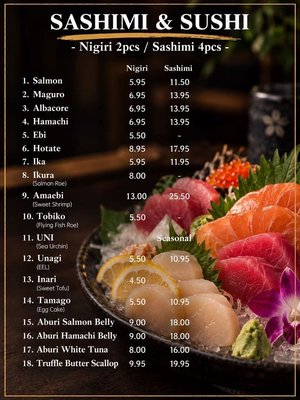 Menu photo 1 Sushi Tani Cupertino, CA