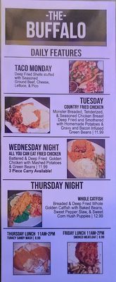 Menu photo 4 The Buffalo Tavern Burlington, IA Menu photo 4 The Buffalo Tavern Burlington, IA