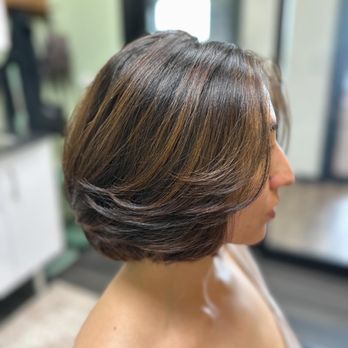 Unalome Hair Studio - Accent lightening and bob haircut - Hair Salons Near Me - Virginia Beach, Virginia