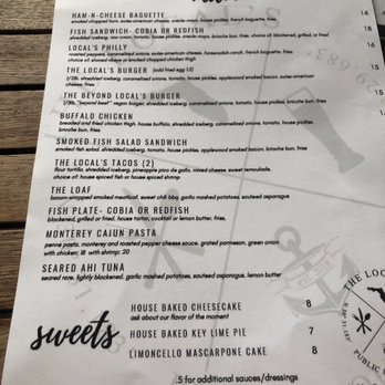 The Local's Eatery - Menu - Gastropubs Near Me - Niceville, Florida The Local's Eatery - Menu - Gastropubs Near Me - Niceville, Florida