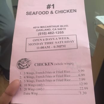 1 Seafood and Chicken Restaurant - Seafood Near Me - Oakland, California