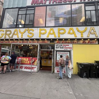 Gray's Papaya - Front of shop - Hot Dogs Near Me - New York, New York
