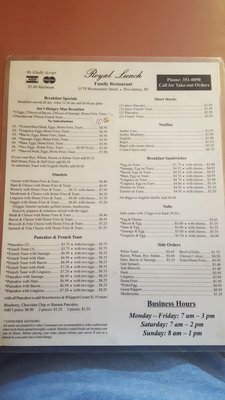 Menu photo 3 Royal Lunch Providence, RI