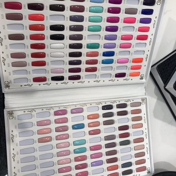 Lux Nail Bar - They have books on books of nail colours ! - Nail Salons Near Me - Thornhill, Ontario