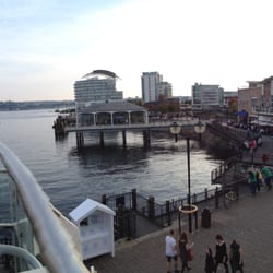 Signor Valentino - The view from our table over Cardiff Bay