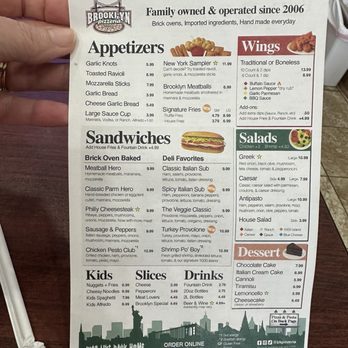 Brooklyn Pizzeria - Menu - Pizza Near Me - Atascocita, Texas
