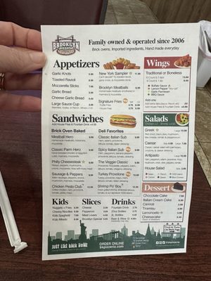 Menu photo 1 Brooklyn Pizzeria Atascocita, TX