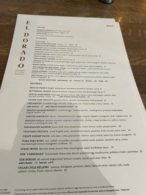 Menu photo 1 El Dorado Kitchen Sonoma, CA