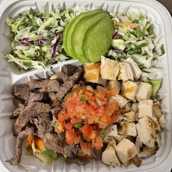 Wahoo's Fish Taco - Protein Bowl with chicken and carne asada - delicious and healthy! - Mexican Near Me - Orange, California Wahoo's Fish Taco - Protein Bowl with chicken and carne asada - delicious and healthy! - Mexican Near Me - Orange, California