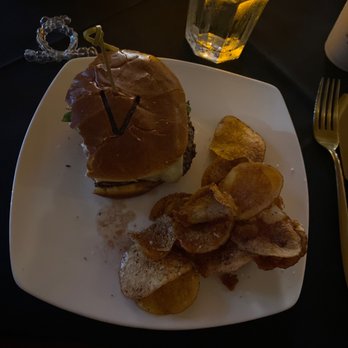 Vampire Cafe - Vampire burger. Sorry I ate it too fast I forgot to take a picture until it had a few bites already in it. - Cafes Near Me - New Orleans, Louisiana