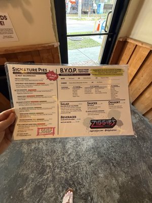 Menu photo 1 Ziggie's Pizza Orlando, FL Menu photo 1 Ziggie's Pizza Orlando, FL