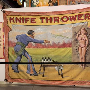 American Sign Museum - Carnival sign- hand painted - Museums Near Me - Cincinnati, Ohio