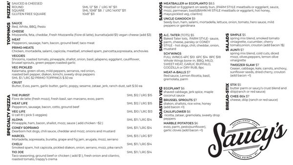 Saucy’s Pizza by null