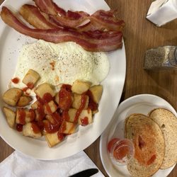 Stacked Pancake & Breakfast House - Bacon with Rye Breakfast special from 7-9 am Monday-Friday