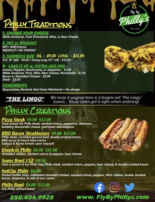 Menu photo 8 FlyBy Philly’s Tallahassee, FL
