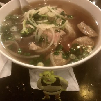 Pho Saigon Pearl - Pho with rare steak, meatball, and tripe - Vietnamese Near Me - Irvine, California