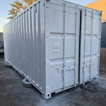 Storage Group Network - Double doors on a shipping container. - Self Storage Near Me