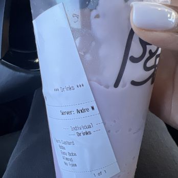 BobaHi - 4/1/24: Taro drink w/ ez boba -- a bit on the chalky side but flavorful. - Coffee & Tea Near Me - Torrance, California