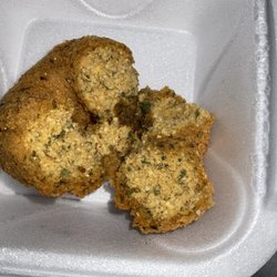 Laziz Lebanese Cuisine - Falafel ball inside