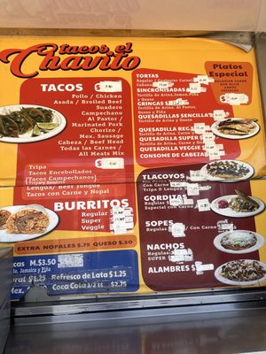 Menu photo 1 Tacos El Chavito Fremont, CA Menu photo 1 Tacos El Chavito Fremont, CA