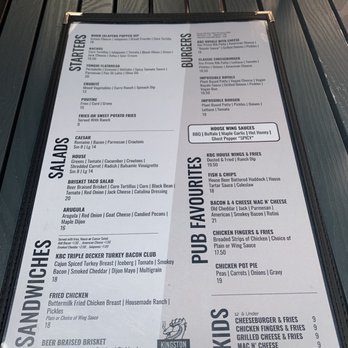 Kingston Brewing Company - Food menu - Brewpubs Near Me - Kingston, Ontario Kingston Brewing Company - Food menu - Brewpubs Near Me - Kingston, Ontario