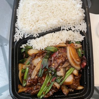 Hunan Taste - Mongolian beef lunch. It's okay, not my favorite though. - Chinese Near Me - Springfield, Virginia
