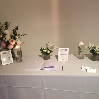 Peonia Atelier - Looks empty after all of the escort cards are taken, but this was our guest book + escort card table - Florists Near Me - Fort Lee, New Jersey Peonia Atelier - Looks empty after all of the escort cards are taken, but this was our guest book + escort card table - Florists Near Me - Fort Lee, New Jersey