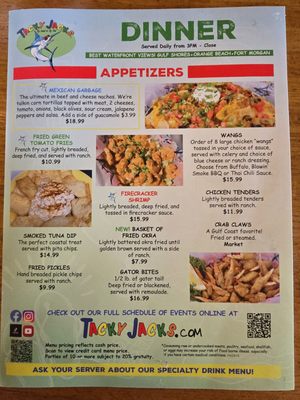 Menu photo 4 Tacky Jack's 2 Gulf Shores, AL Menu photo 4 Tacky Jack's 2 Gulf Shores, AL