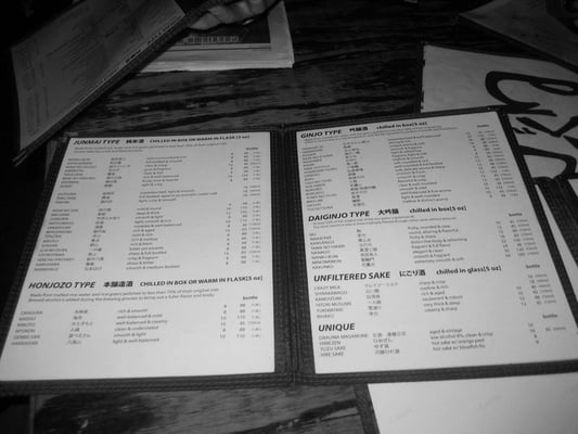 Menu photo 7 Sake Bar Decibel New York, NY Menu photo 7 Sake Bar Decibel New York, NY