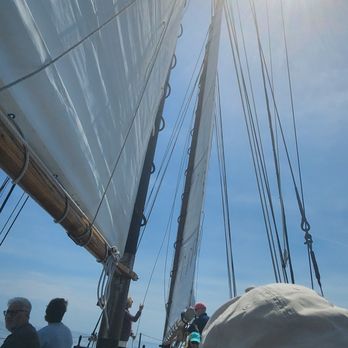 Schooner Surprise - Passengers were allowed to raise the sails - Boating Near Me - Camden, Maine