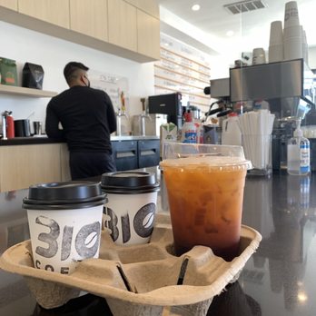 310 Coffee - I got La Nena which has cinnamon, honey, espresso almond milk. Second drink was a Masala Chai with Oat milk, Thai Tea made w/Coconut milk. - Coffee & Tea Near Me - Los Angeles, California