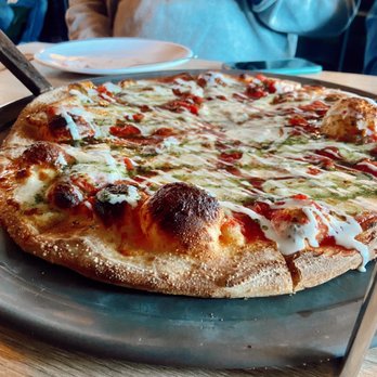 Two Cities Pizza - Margherita Pizza (NY Style) - Just WOW! - Pizza Near Me - Suwanee, Georgia Two Cities Pizza - Margherita Pizza (NY Style) - Just WOW! - Pizza Near Me - Suwanee, Georgia