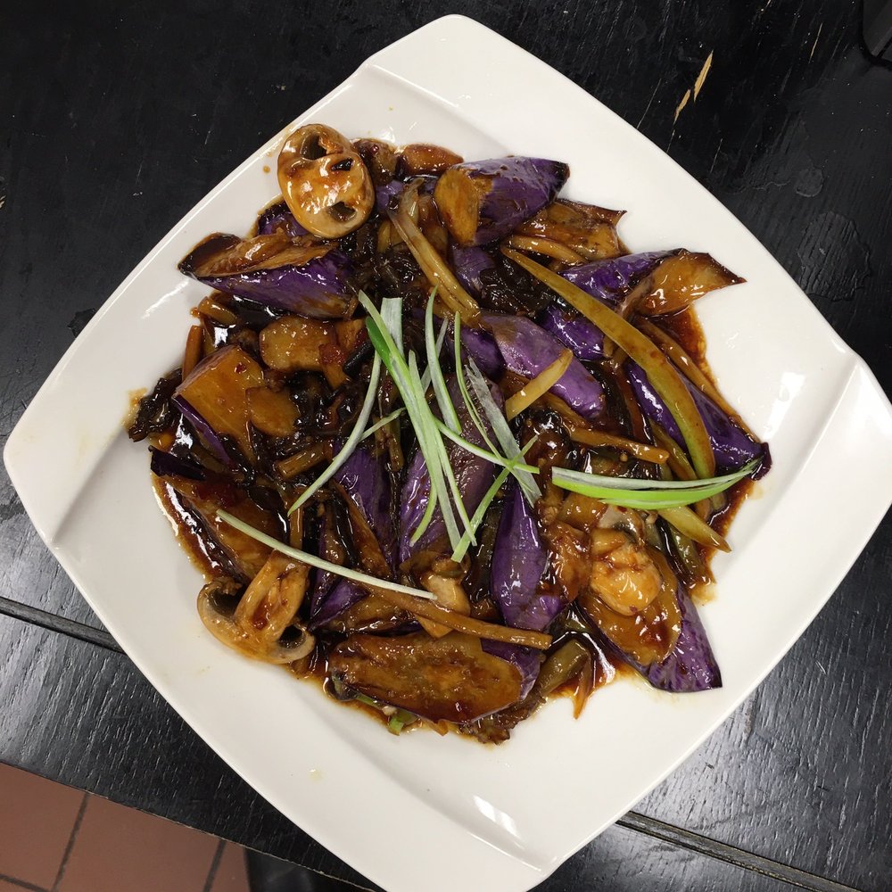 Order Eggplant with Hot Garlic Sauce food online from Hearty's store, Gaithersburg on bringmethat.com
