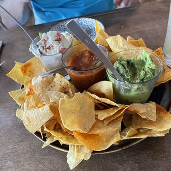 Zoca - Chips and trio of dips - Mexican Near Me - Bethany Beach, Delaware Zoca - Chips and trio of dips - Mexican Near Me - Bethany Beach, Delaware