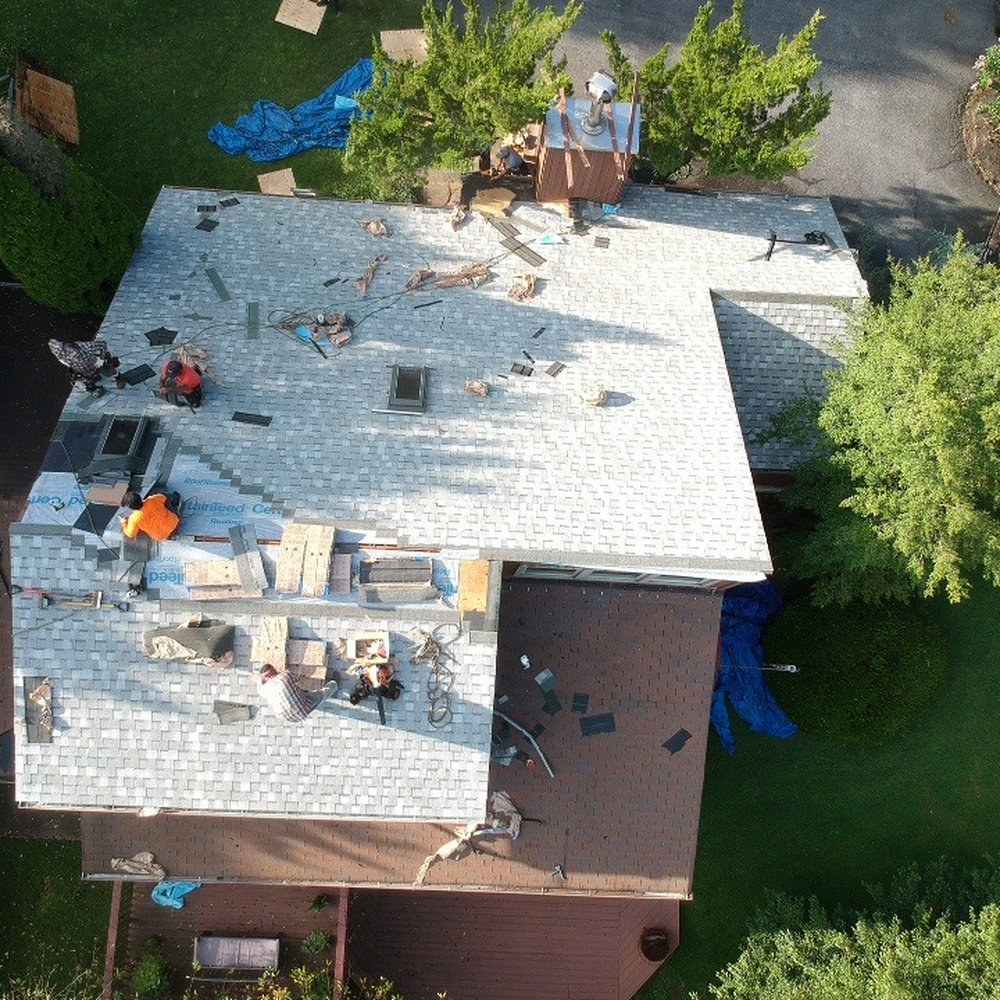 Restoration Roofing - Mostly after, but with a little of the before roof. - Roofing Near Me - Glenwood, Maryland Restoration Roofing - Mostly after, but with a little of the before roof. - Roofing Near Me - Glenwood, Maryland