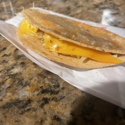 Second time in a row I ordered Tacos ! Under cooked ! Corn tortilla was stale! Cheese isn't melted this location can't get it right ! Second time in a row I ordered Tacos ! Under cooked ! Corn tortilla was stale! Cheese isn't melted this location can't get it right !
