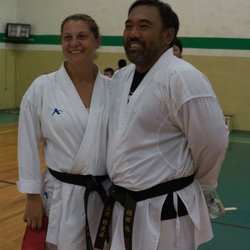 JMAC Karate - Shihan Akira Fukuda and Sensei Nicole Poirier